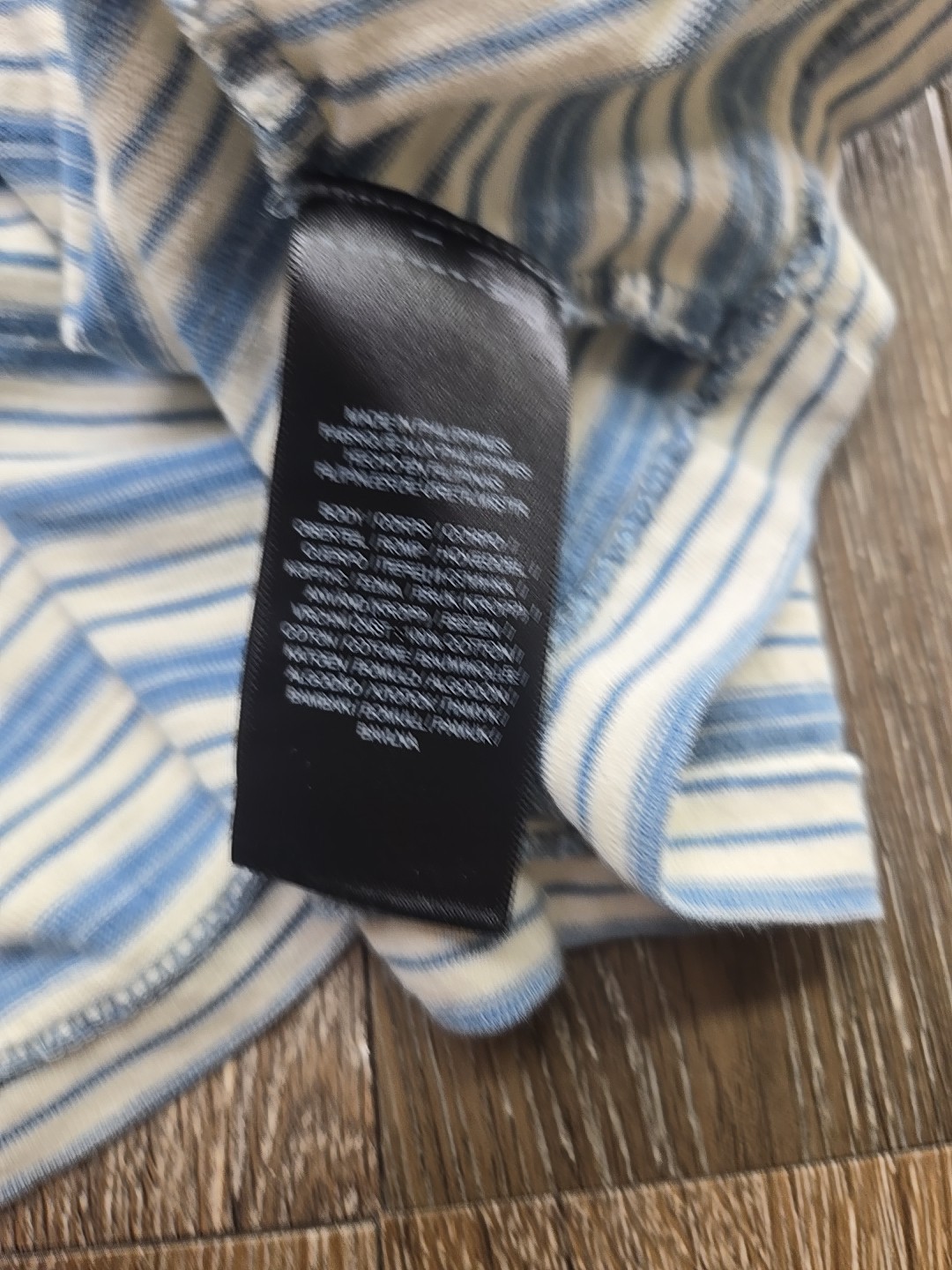 RRL Double RL by Ralph Lauren Blue White Striped T-Shirt Men's XXL Short Sleeve thumbnail 6