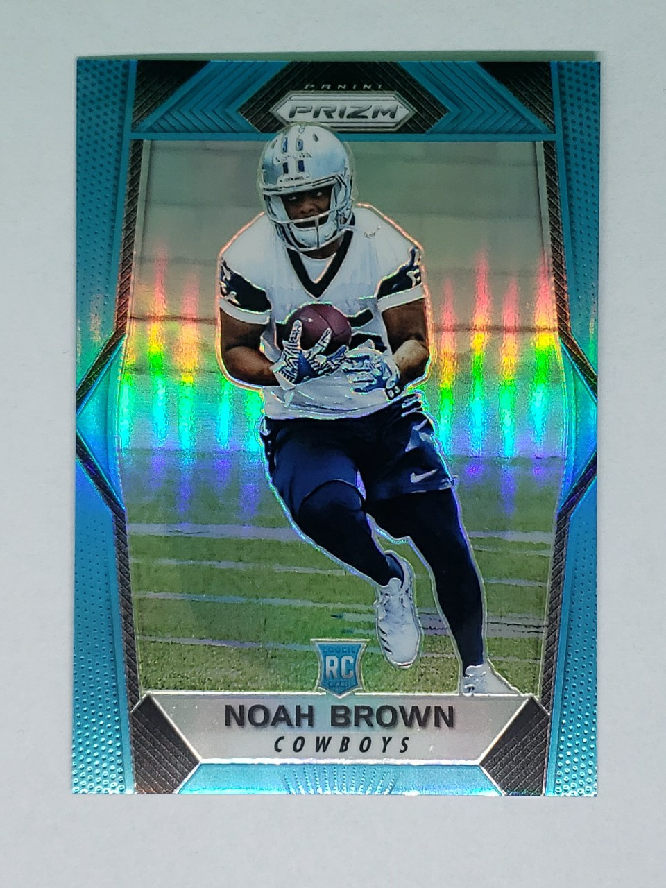 Noah Brown 2017 Panini Prizm #280 Rookie Light Blue Prizm SN 172/199 - Cowboys