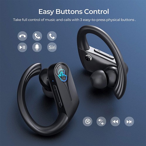 MPOW Stereo Bluetooth Wireless Earbuds TWS Earphones Ear-hook Headphones - Picture 7 of 22
