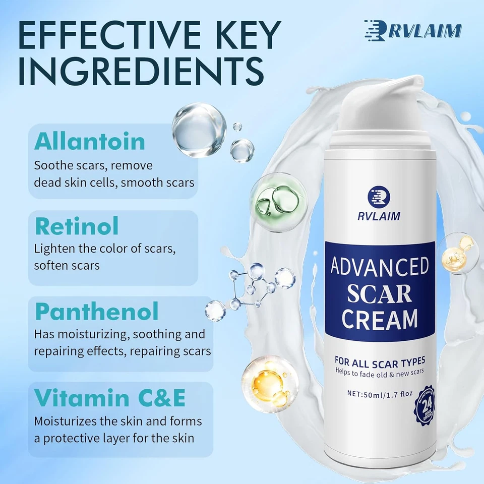 Scar Cream Scar Gel, Advanced Silicone Scar Gel, Professional Scar Removal Cream - Image 2 of 4