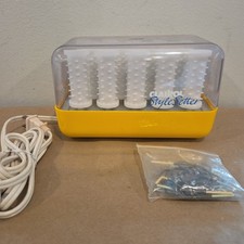 Clairol Style Setter C-14 Hairsetter Hot Rollers Electric Heat Curlers W/Clips