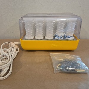 Clairol Style Setter C-14 Hairsetter Hot Rollers Electric Heat Curlers W/Clips