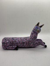 Gato Alebrije tallado a mano por Alejandrino Fuentes V. - Arte popular mexicano de Oaxaca