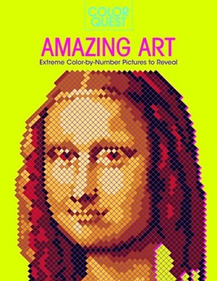 Color Quest: Amazing Art: Extreme Color-by-Number Pictures to Reveal - VERY GOOD