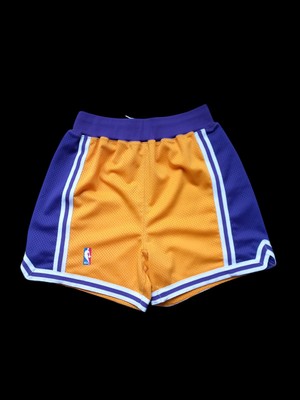 Los Angeles Lakers Shorts Issued Worn ProCut Nike 36 1997 1998 Basketball