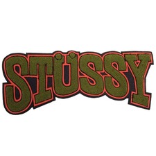 VINTAGE STUSSY CHENILLE VARSITY JACKET PATCH 1990S BURLY THREADS 8 BALL SKATE