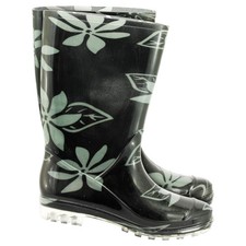 Ladies Gummistiefel PVC Boots Rain Clothing Rainwear Floral Pattern 36-42