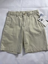 Polo Ralph Lauren Boys Shorts Khaki Flat Front 6 inseam Sz 5 Adj Waist