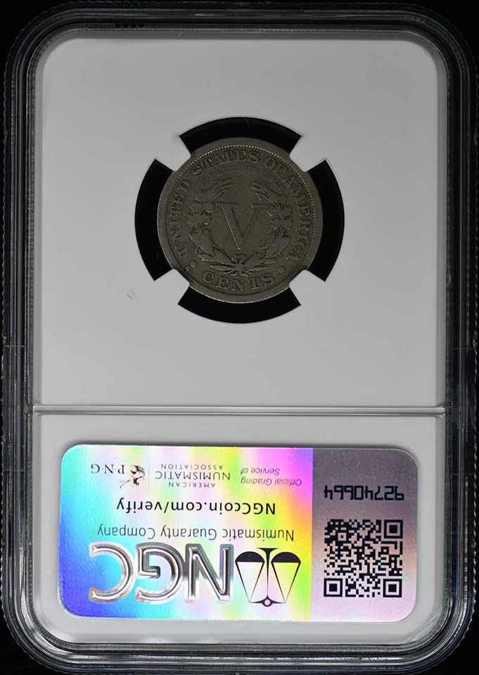 1912-S Liberty Nickel 5C NGC G6 - Image 2 of 2