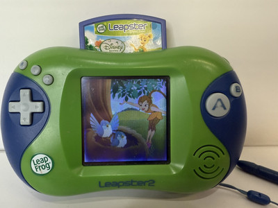 Leapfrog Leapster 2 Learning Game System Kids Handheld Console - Green W-Disney