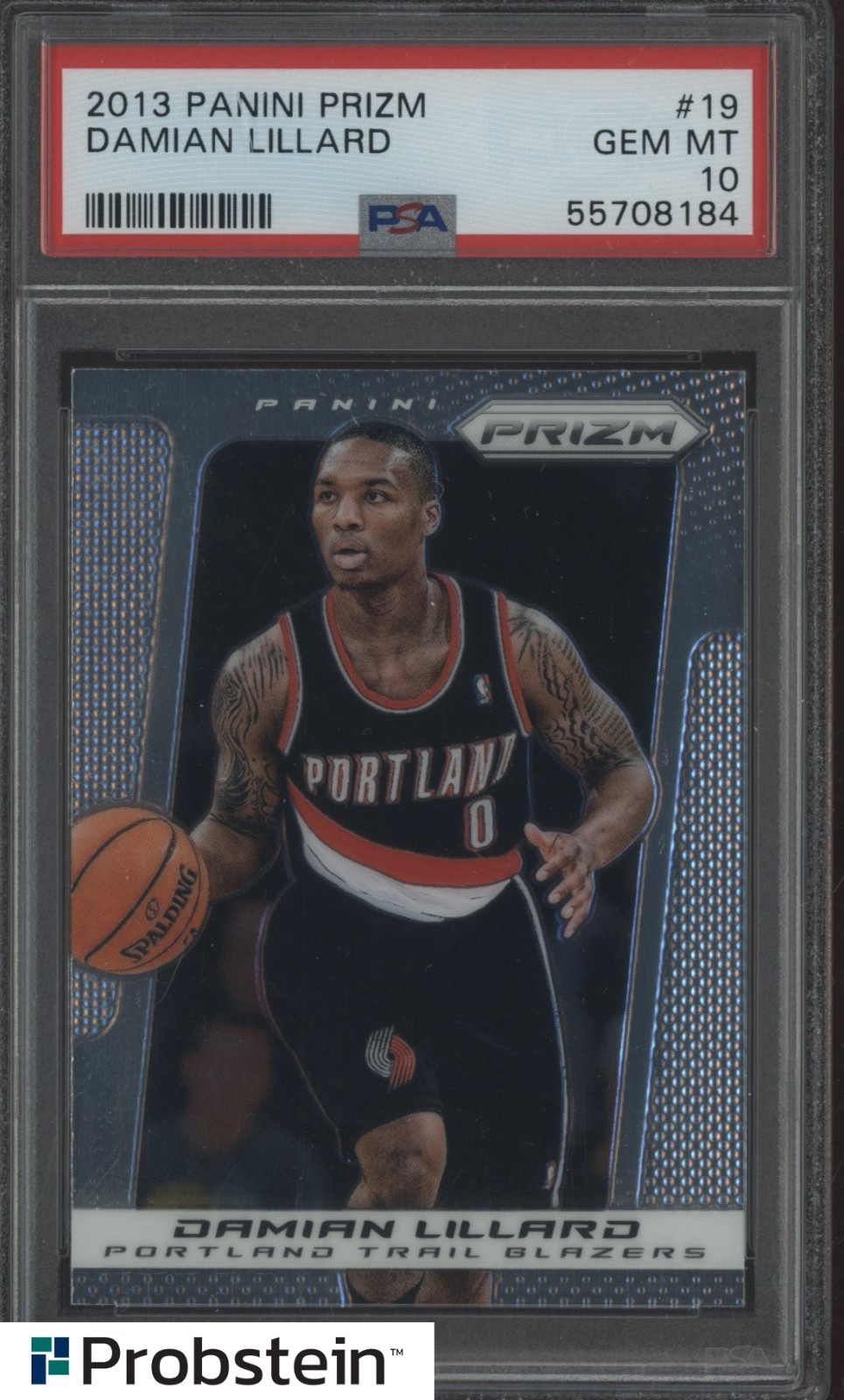 2013 Panini Prizm #19 Damian Lillard Trail Blazers PSA 10 GEM MINT 
