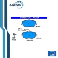 ATE 602724 Set BremsbeläGe Vorderachse FüR Lancia Ypsilon 1.2 1.4 1.3 JTD MTJ