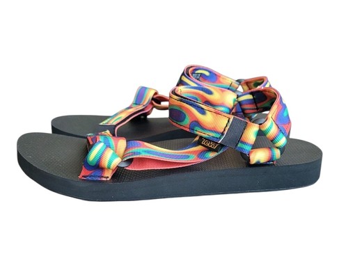 Nuevo TEVA W:12 M:10 Original Universal Rainbow Pride LGBTQ+ Sandalia Unisex - Imagen 2 de 14
