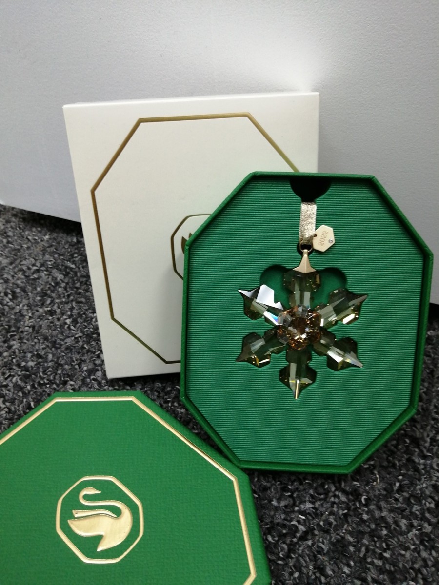 Swarovski Festive 2022 Ornament Annual Edition - Gold Tone