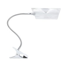 Large Magnifying Glass with Clip 4X Magnification Large Clear Lens Flexible Hose