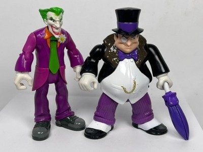 2 DC Super Friends Fisher Price - Actionfiguren - Pinguin & Joker 4,5'' 2009