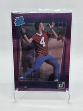 Sam Ehlinger 2021 Panini Donruss Rated Rookie Season Stat Line #319 /500 Colts