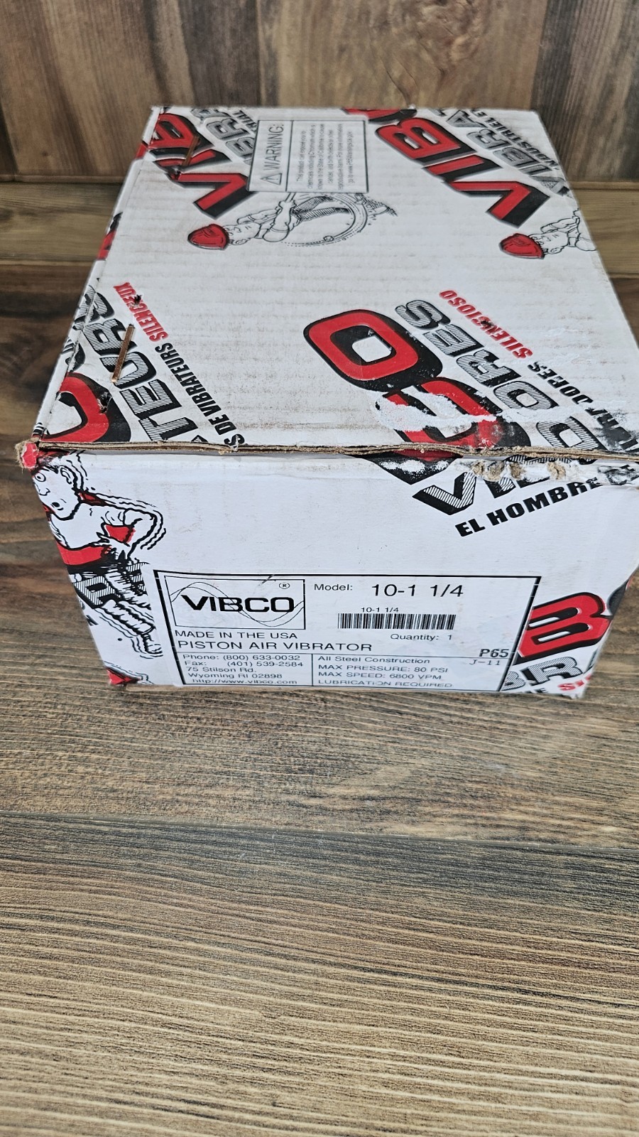New VIBCO 10-1-1/4 Piston Air Vibrator