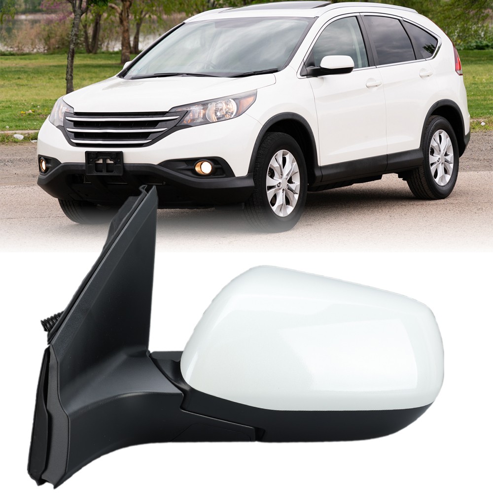 Wing Mirror For 2012-16 Honda CR-V  LX EX Driver Left W/Power Glass Pearl White