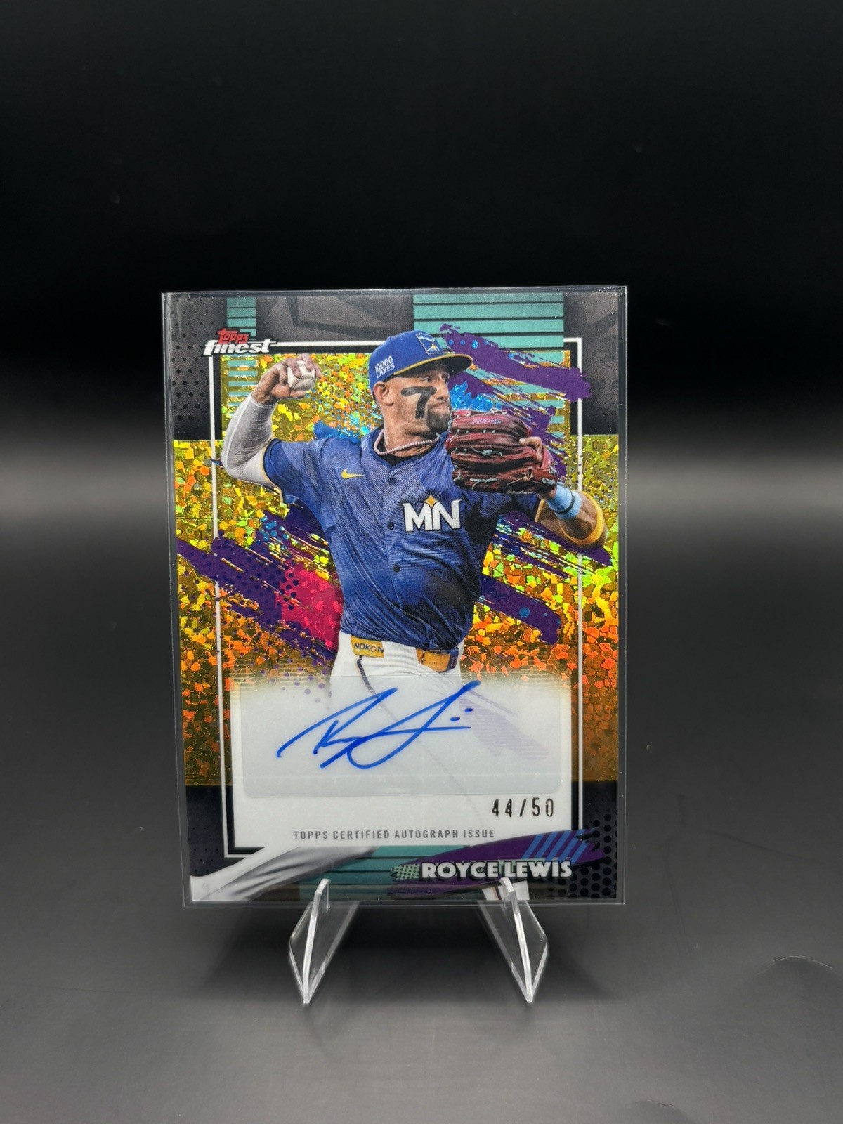 Topps Finest 2026 Royce Lewis Twins Finest Gold Auto FMA-RL  /50