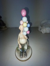 Giuseppe Cappè originale "Il Venditore di Palloncini", Porcellana Capodimonte