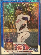 Washington 2023 Topps Update Series Jose Urena #US68 Blue Foil /999