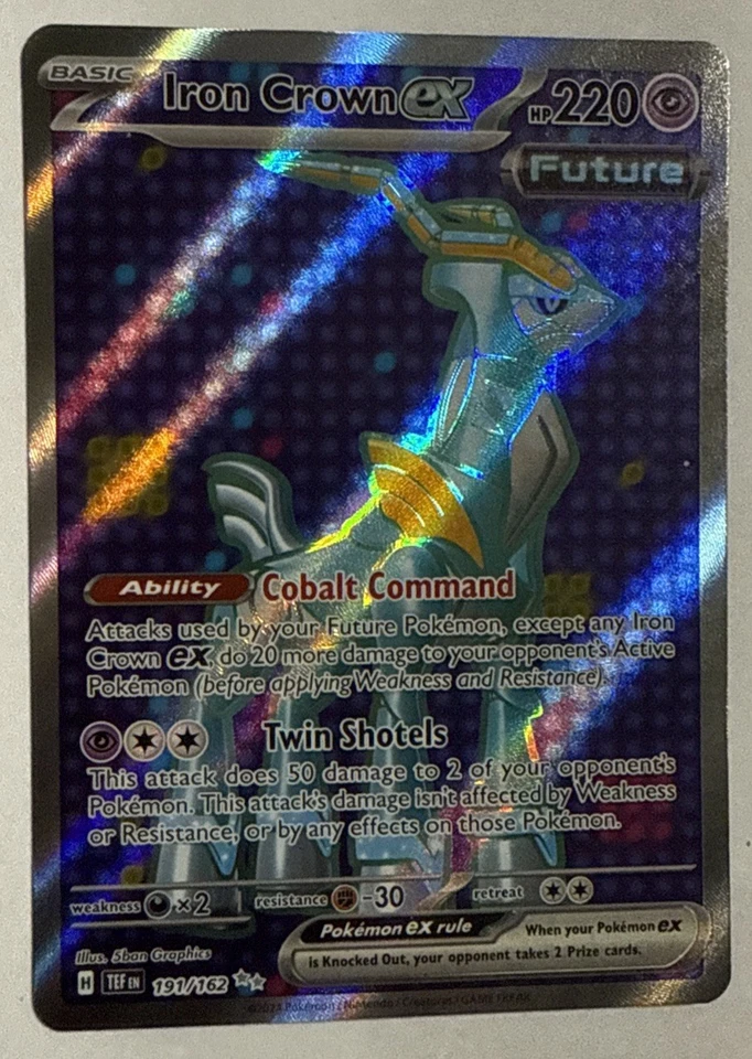 Pokemon TCG Iron Crown ex 191/162 Sv05: Temporal Forces Holo Near Mint/Mint - Image 2 of 4