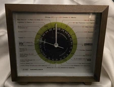 Hamclock Trio World Time Clock Vintage 