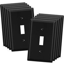 Toggle Light Switch Wall Plate, 1-Gang Standard Size Switch Covers,