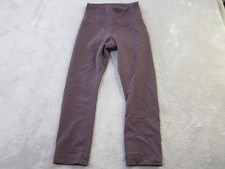 Lululemon Pants Womens 4 Purple High Rise Ankle Leggings Yoga Gym Athletic