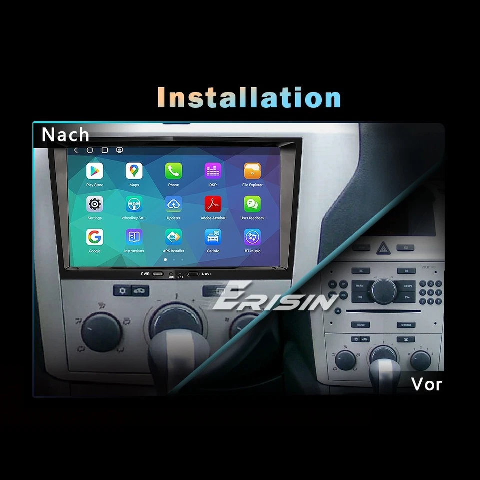 128GB Android 14 Autoradio GPS Opel Astra H Combo Corsa D Zafira B Signum Vivaro - Bild 2 von 4