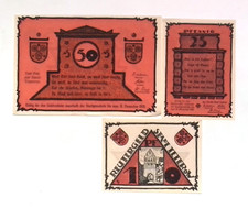 1922 Germany TETER  full set of  10 25 and 50 Phennig Banknote / Notgeld 