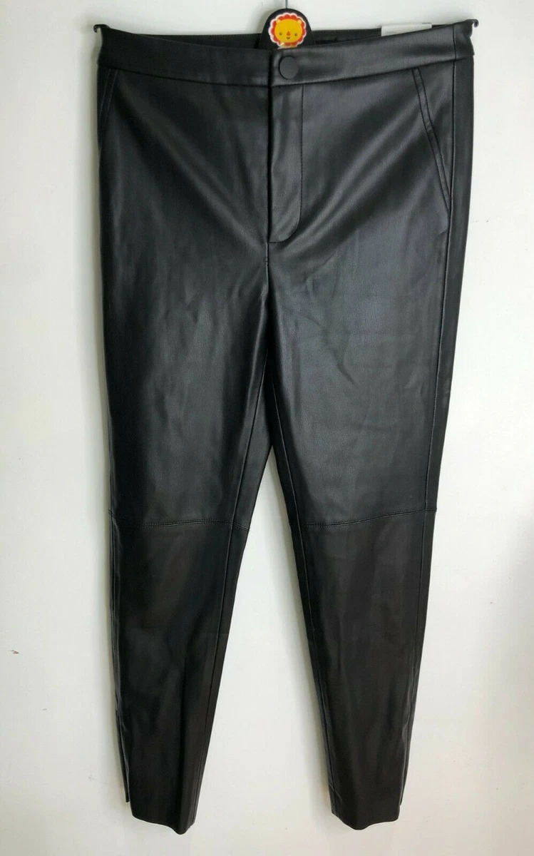Legging Simili Cuir Zara – Taille M – Noir – Neuf Avec étiquette (4432/251)