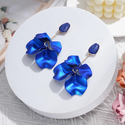 Moda Mujeres Pétalos de Rosa Borla Pendientes Joyería Pendientes Colgantes Largos Nuevos - Imagen 26 de 29