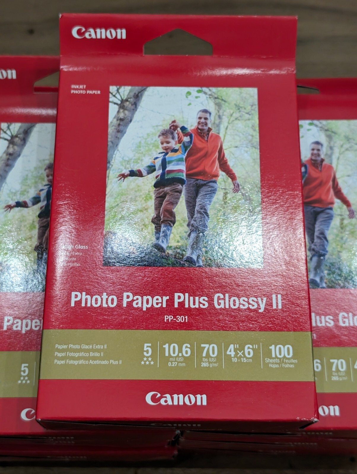 NEW 9 Packs Canon Inkjet Photo Paper Plus Glossy II PP301 4X6 900