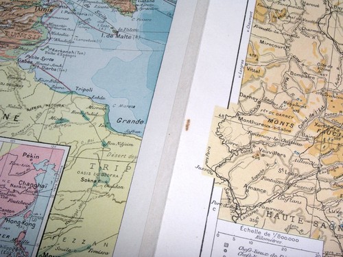 1925 VINTAGE PHYSICAL MAP OF EUROPE / MOUNTAINS RIVERS - 第 14/14 張圖片