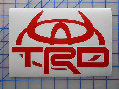 Toyota TRD Hörner Emblem Aufkleber Decal 4'' 5,5'' 7,5'' Off Road Tundra Tacoma FJ