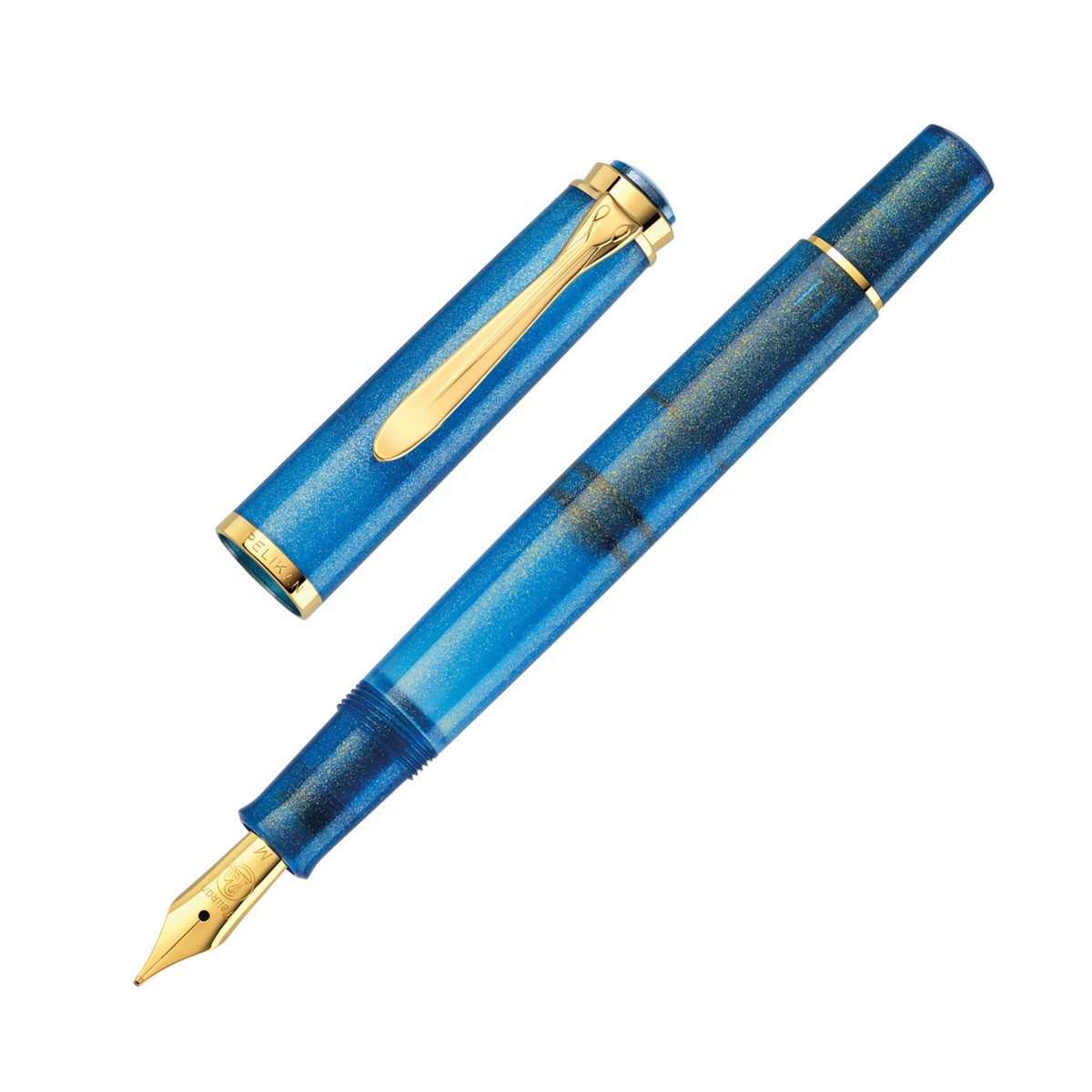 筆記具 Pelikan Classic M200 & Edelstein Pelikan Classic M200 Golden Lapis Set - Edelstein® 2024 Golden