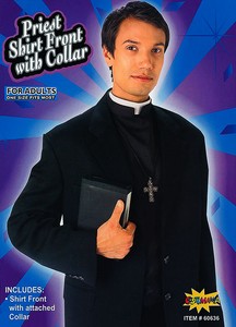 Priest Dog Collar Fancy Dress Kit