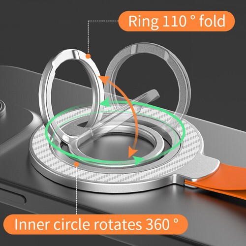 Universal Alloy Metal Magnetic Finger Grip Ring Kickstand Phone Holder Stand - 第 10/22 張圖片