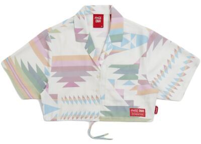 ☆ KITH WOMEN x COCA-COLA ショート丈Tシャツ ☆ Kith Women x Coca-Cola Cropped Camp Collar Top - Size XS