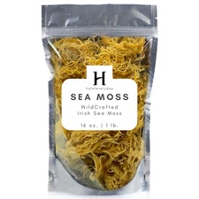 Whole Leaf Irish Sea Moss 16 oz. - 100% Pure Raw Natural WildCrafted Superfood