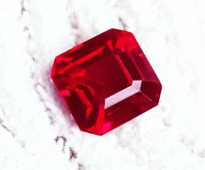 Loose Gemstone Natural Red Ruby 9.70+ Ct Certified Square Shape With Free Gift