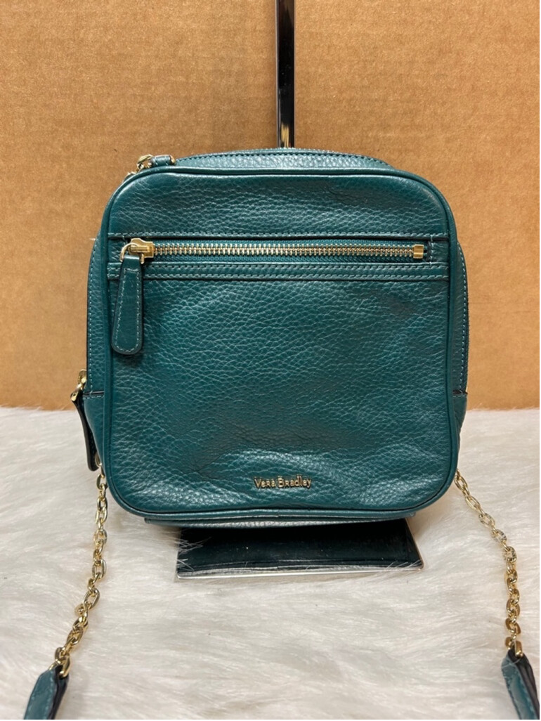 Vera Bradley Elena Forest Green Crossbody Purse Handbag  