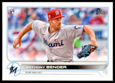 2022 Topps #160 Anthony Bender Rookie Card Miami Marlins/RC. rookie card picture