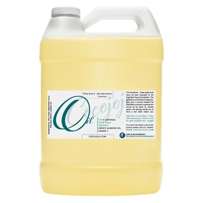 Sweet Almond Oil Gallon 100 Pure Sweet Almond Oil Cold Pressed Unrefined Natural