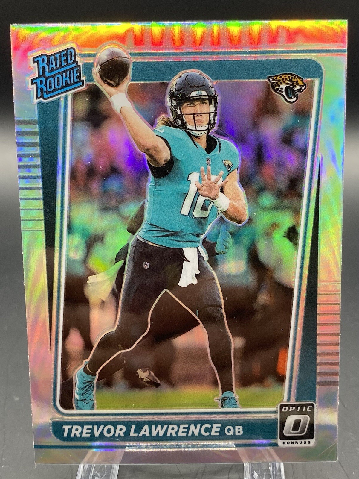 2021 Panini Donruss Optic - Rated Rookie Trevor Lawrence #201 Holo Prizm