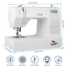Electronic Sewing Machine Computerized Embroidery Sewing Machine White