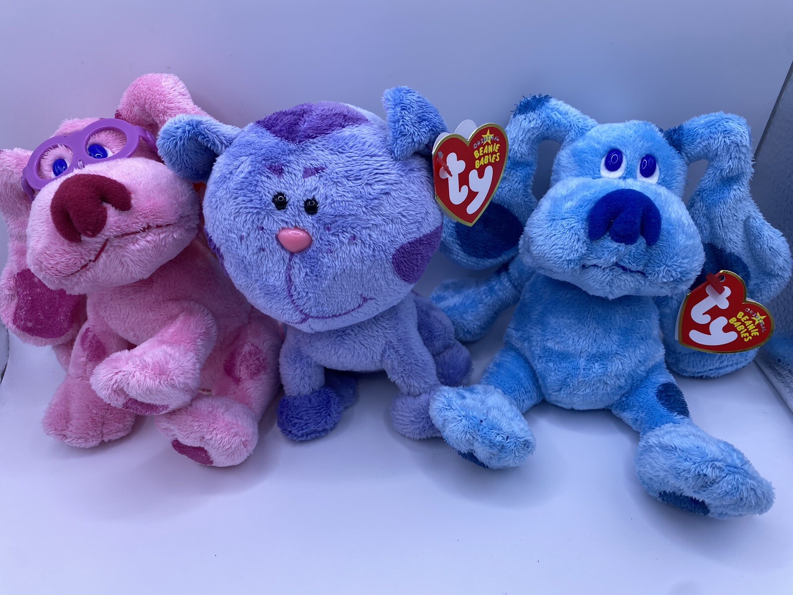 TY Beanie Babies - BLUES CLUES (Set of 3 -Blue, Periwinkle & Magenta ...