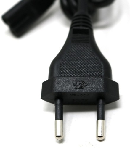 2 x 1.5M Long Euro EU European Plug Figure of 8 C7 2 Pin AC Mains Power Lead - Picture 4 of 8